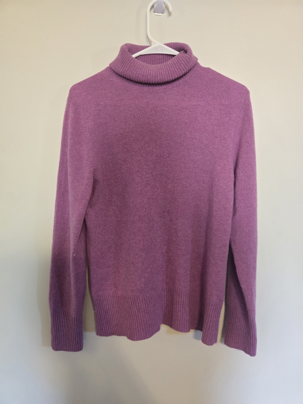 Apt. 9 Lavender Turtleneck 100% Cashmere Sweater Size Large